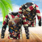American Eagle Fly Flag Hoodie For Casual Streetwear Travel And Everyday Comfort