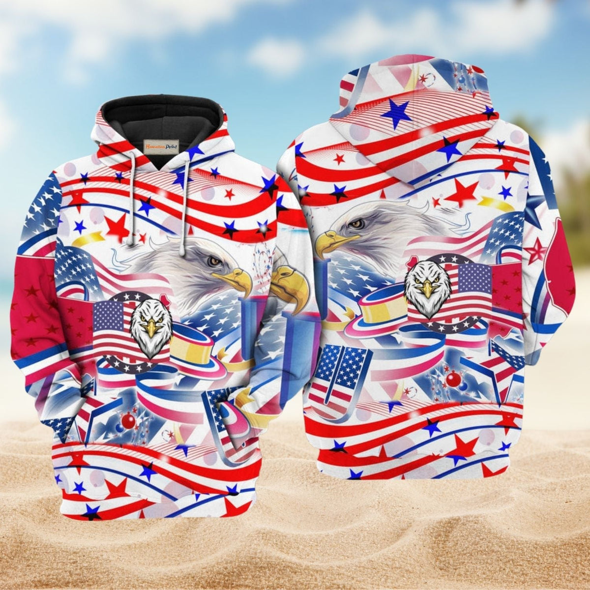 American Strong Eagle Star Hoodie For Weekend Trips Relaxed Outfits And Thoughtful Gifting