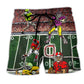 American Football Dark Beach Shorts Design Detail For Resort And Beach Day Style