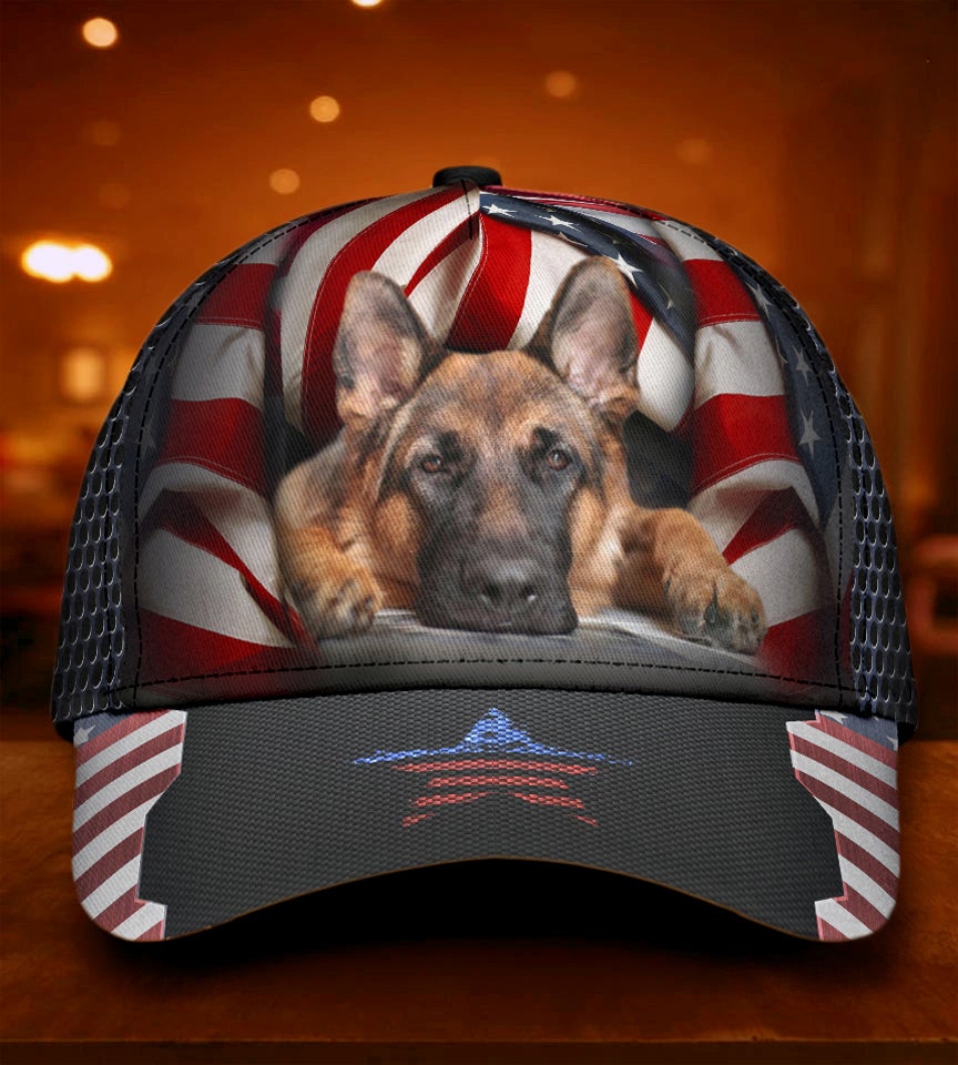 American German Shepherd Dog Lover Classic Cap For Daily Comfort Outdoor Fun And Weekend Vacations