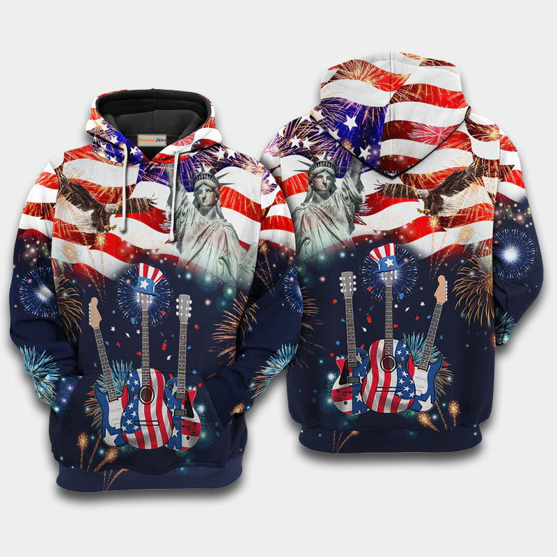American Guitar Hoodie For Studio Life Casual Travel And Everyday Comfort