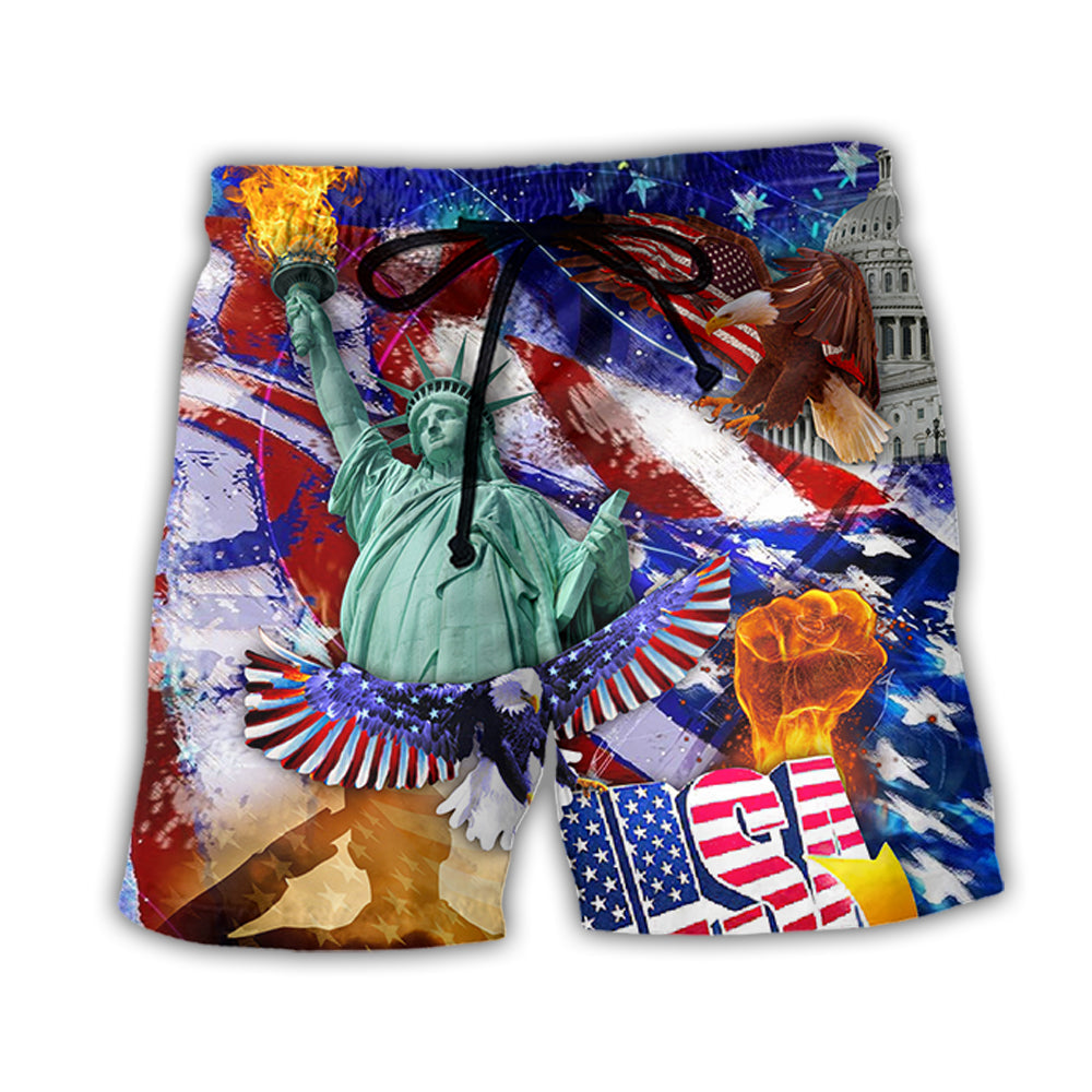 Independence Day Americana Beach Shorts For Warm Weather Outings And Lightweight Summer Style