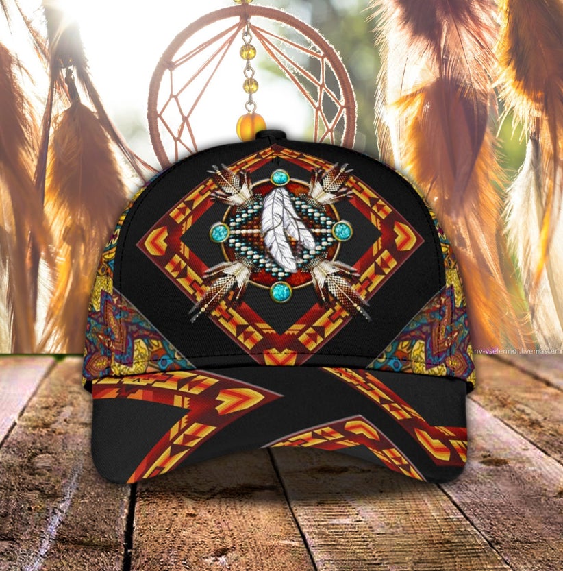 American Native Tribal Heritage Classic Cap For Daily Styling Weekend Travel And Outdoor Activities