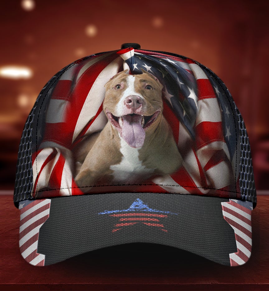 American Pitbull Strong Dog Classic Cap For Vacation Style Outdoor Activities And Daily Comfort