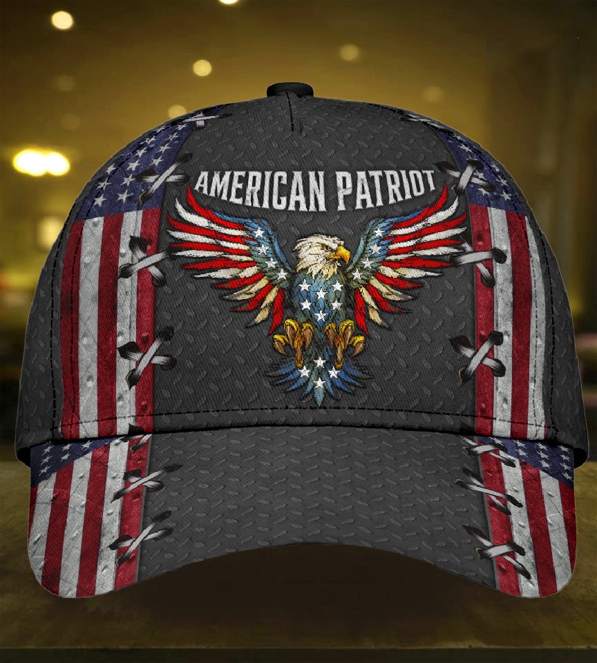 American Eagle Pride Patriot Classic Cap For Casual Outfits Vacations And Everyday Styling