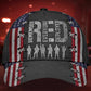 American Veteran Red Friday Classic Cap For Relaxed Daily Style Vacations And Festival Wear