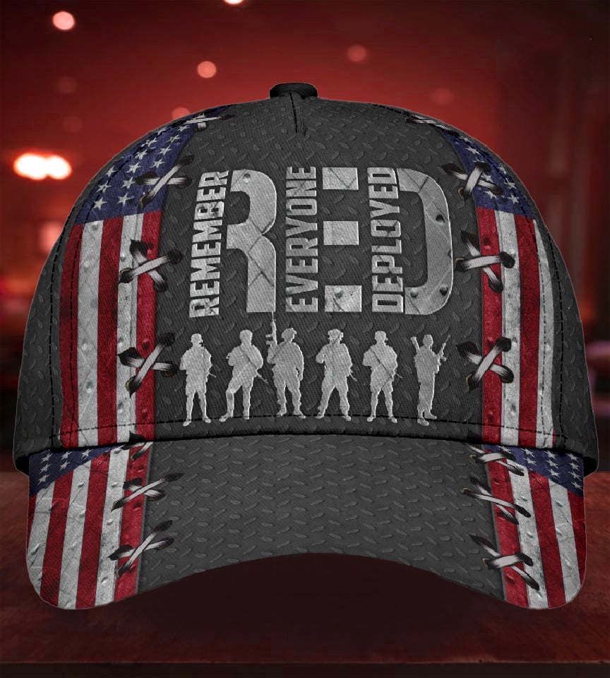 American Veteran Red Friday Classic Cap For Relaxed Daily Style Vacations And Festival Wear
