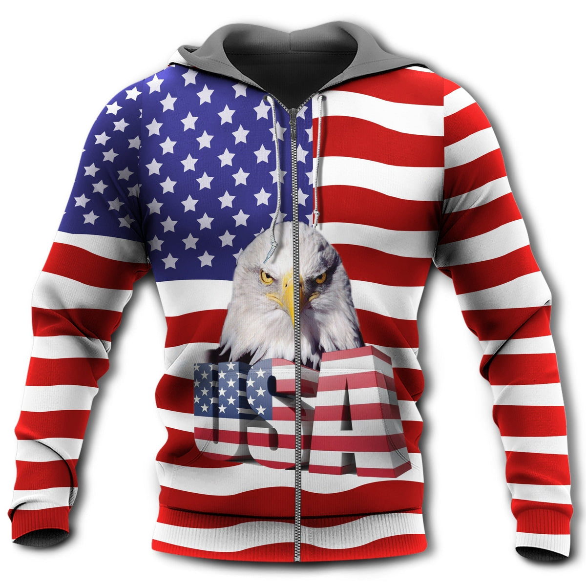 American Beautiful Eagle Patriotic Hoodie For Casual Outfits Outdoor Trips And Comfortable Layering