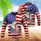 American Beautiful Eagle Patriotic Hoodie For Casual Outfits Outdoor Trips And Comfortable Layering