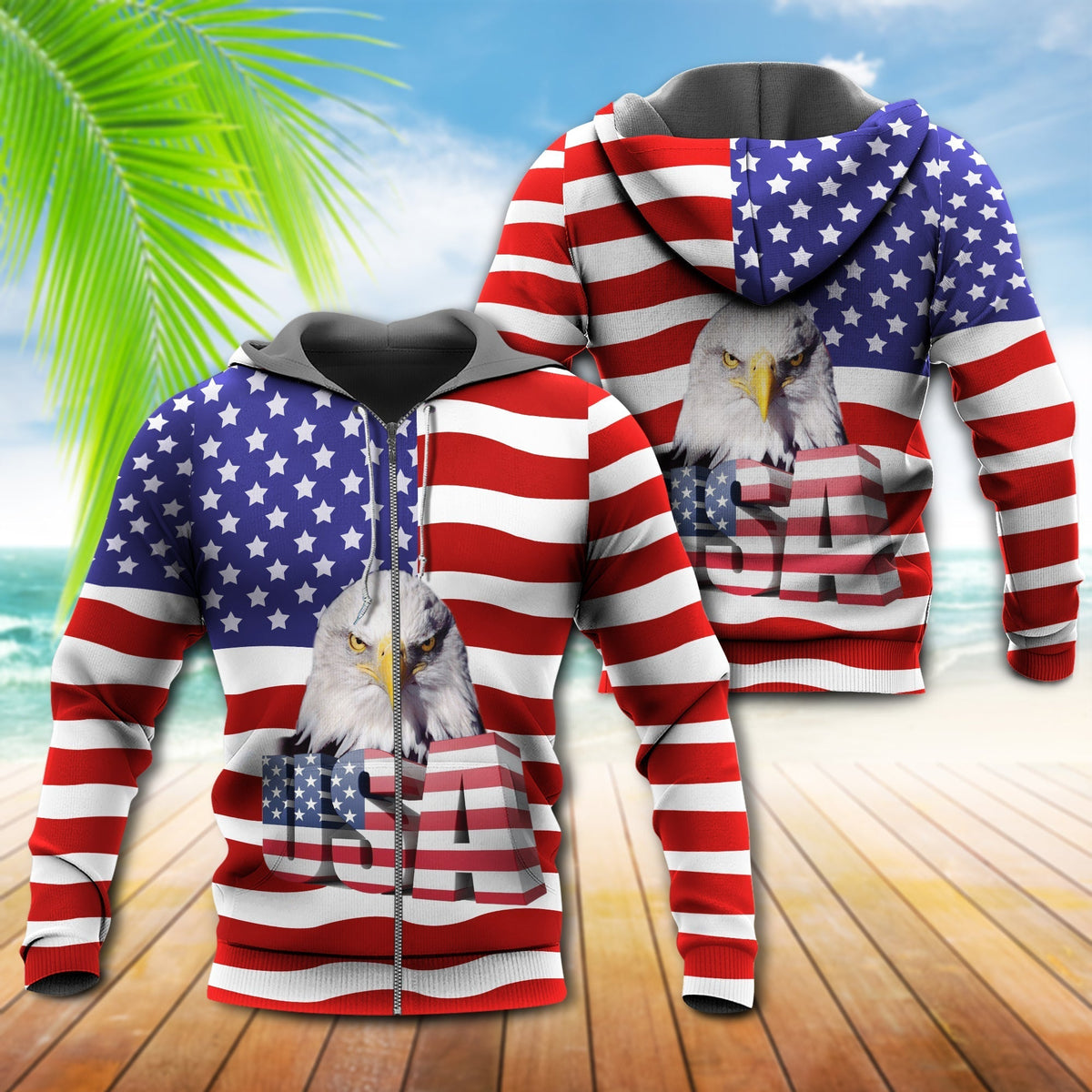 American Beautiful Eagle Patriotic Hoodie For Casual Outfits Outdoor Trips And Comfortable Layering