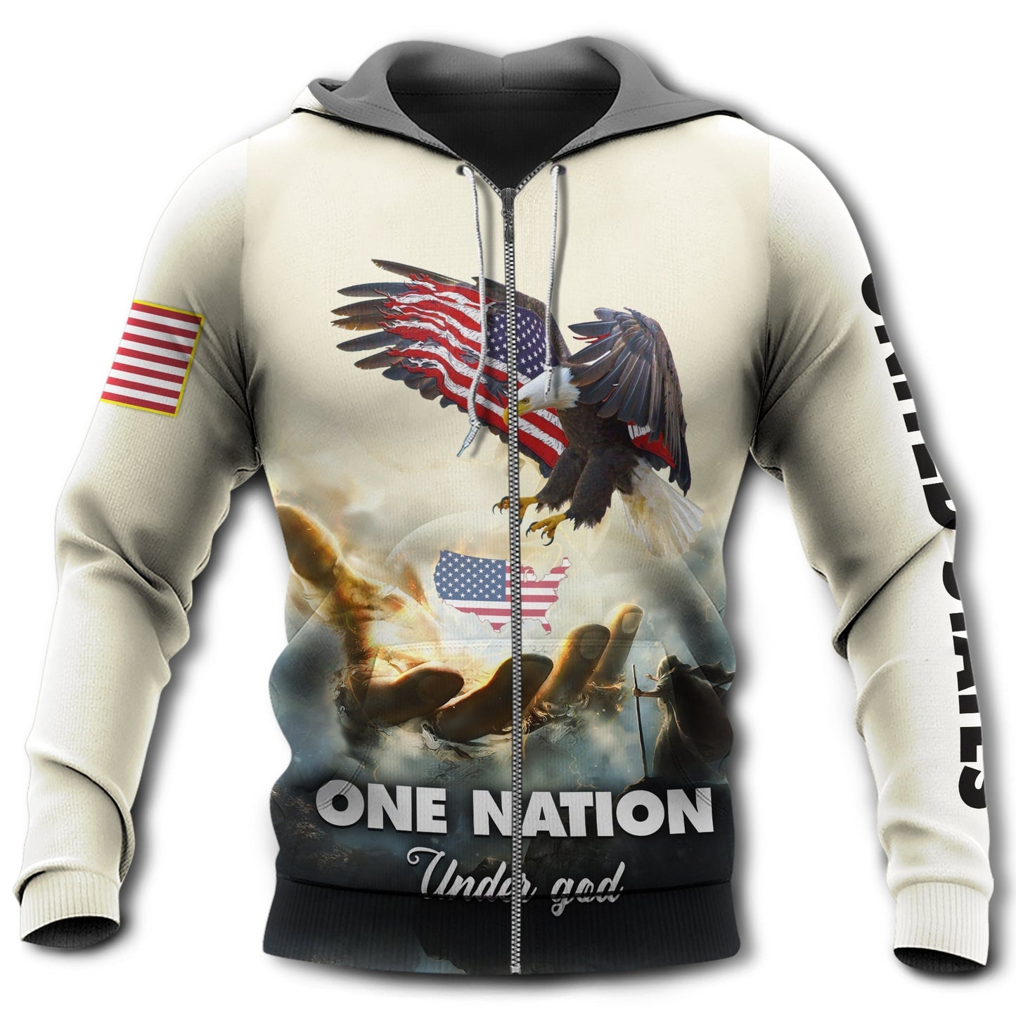 American Eagle One Nation Hoodie For Casual Streetwear Travel And Everyday Comfort