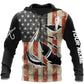 American Fishing Personalized Hoodie For Fishermen Camping Adventures And Comfortable Streetwear