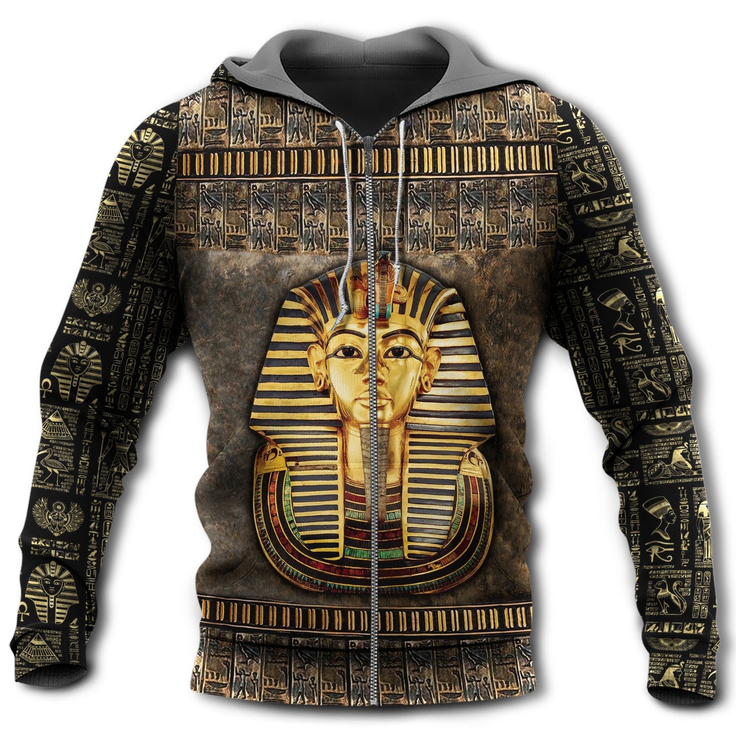 Ancient Classic Egypt Pharaoh Hoodie For Egyptian Themes Weekend Travel And Comfortable Layering