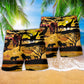 Animal Safari Where Life Begins Hawaiian Print Beach Shorts For Vacation Travel And Relaxed Outdoor Comfort