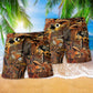 Spooky Hares In The Field Fantasy Beach Shorts Design View For Summer Events And Coastal Getaways