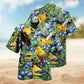 Blueberry And Goldfinch Hawaiian Shirt For Resort Travel Summer Events And Thoughtful Casual Gifting