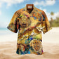 Vintage Leopard Art Hawaiian Shirt For Island Getaways Beach Parties And Comfortable Vacation Style