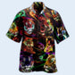Neon Tiger Animals Amazing Hawaiian Shirt Design Detail For Sunny Adventures And Casual Wear