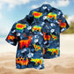 Funny Barbecue BBQ Hawaiian Shirt Detailed Pattern View For Resort Wear