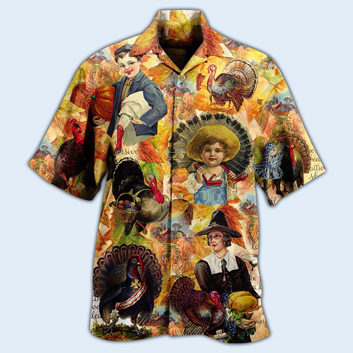Turkey Hawaiian Shirt With All Over Print For Coastal Vacations Warm Weather Events And Daily Style