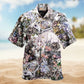 Animal Anatomy And Floral Nature Hawaiian Shirt For Summer Vacation Beach Travel And Relaxed Casual Wear