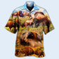 Bison Hawaiian Shirt With All Over Print For Summer Travel Coastal Events And Thoughtful Gift Giving