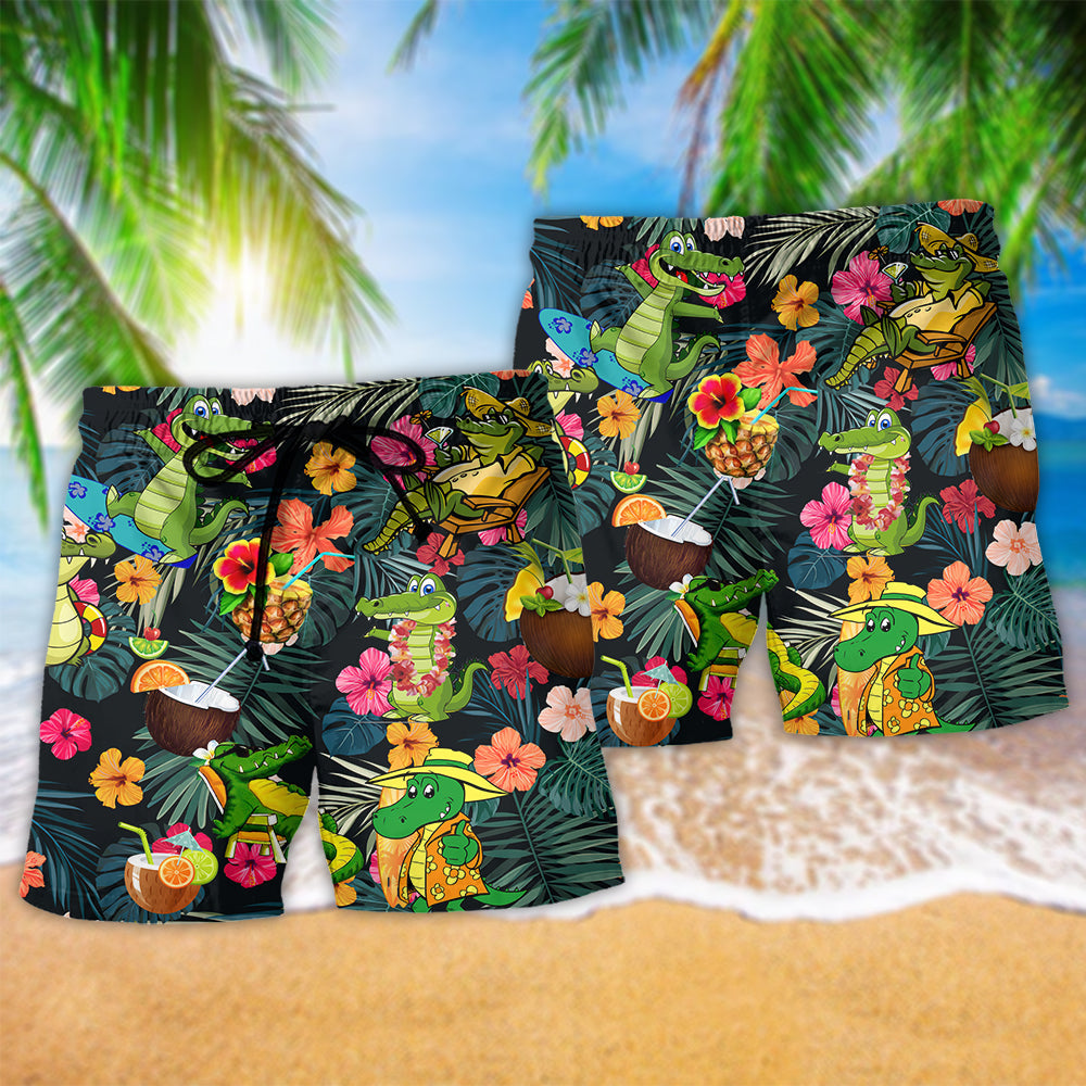 Alligator Bite You Later Funny Beach Shorts For Warm Weather Travel And Everyday Comfort