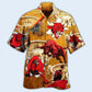 Bull Hawaiian Shirt With All Over Print For Island Holidays Summer Parties And Casual Outdoor Wear