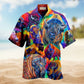 Colorful Bison Hawaiian Shirt For Coastal Adventures Outdoor Gatherings And Casual Warm Weather Wear