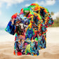 Colorful Bulls Hawaiian Shirt For Coastal Adventures Outdoor Gatherings And Casual Warm Weather Wear