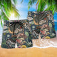 Reptile Lover Wild Nature Beach Shorts Artwork Detail For Tropical Travel And Everyday Wear