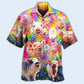Floral Pig Easily Distracted Piggy Tiny Hawaiian Shirt For Beach Parties And Weekend Getaways