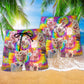 Pig Animals Cute Distracted Piggy Beach Shorts Pattern View For Weekend Trips And Outdoor Activities