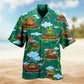 Animals Creative Pattern Hawaiian Shirt For Coastal Travel, Casual Events, And Comfortable Summer Wear