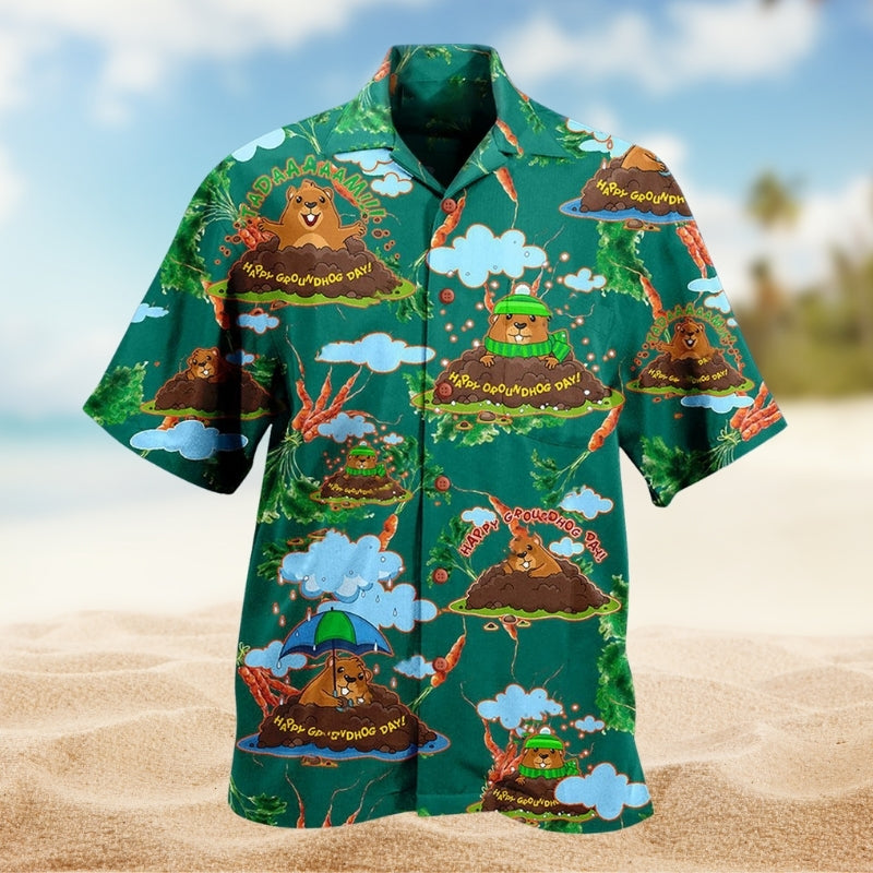 Animals Creative Pattern Hawaiian Shirt For Coastal Travel, Casual Events, And Comfortable Summer Wear