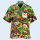 Hedgehog Animals Various Hawaiian Shirt Pattern View For Lightweight Everyday Style