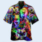 Forest Colorful Lion Tiger And Leopard Hawaiian Shirt With All Over Print For Island Trips Summer Gatherings And Comfortable