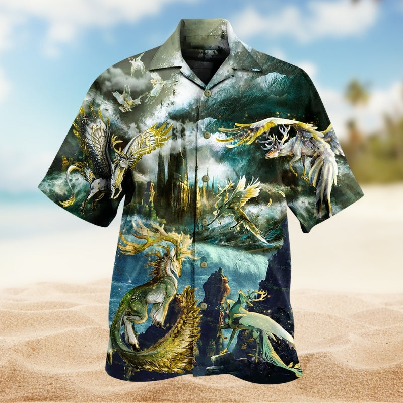 Animals Legendary Hawaiian Shirt For Tropical Holidays, Outdoor Gatherings, And Everyday Comfort