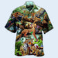Leopard Animals Forest Hawaiian Shirt Pattern View For Relaxed Warm Weather Outfits