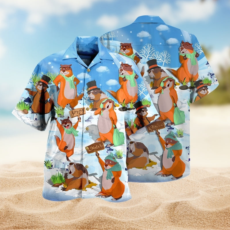 Animals Snow Hawaiian Shirt For Resort Trips, Coastal Parties, And Warm Weather Style
