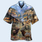 Elk Wildlife Beautiful Country Hawaiian Shirt For Coastal Adventures And Warm Weather Wear