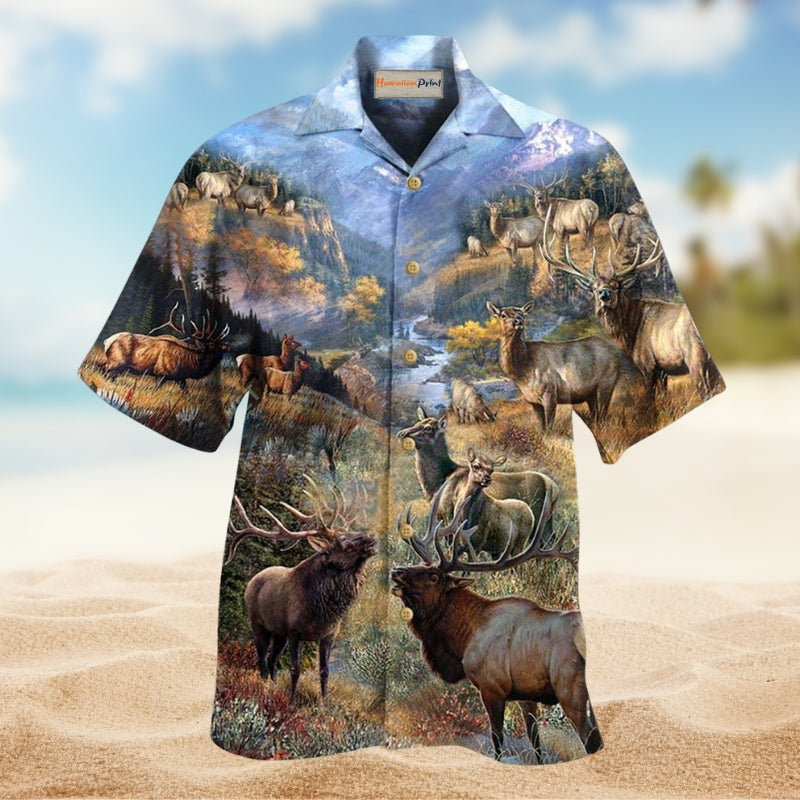 Moose Beautiful Country Elk Hawaiian Shirt For Island Adventures Beach Events And Thoughtful Gifting