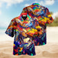 Colorful Festival Hawaiian Shirt Artwork View For Tropical Vacations