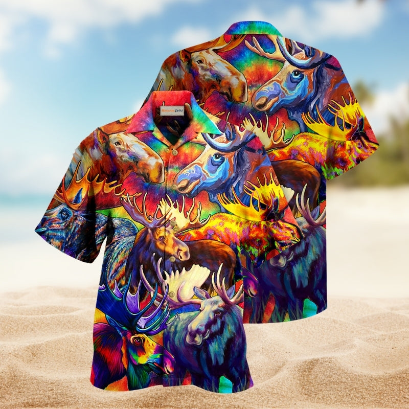 Colorful Festival Hawaiian Shirt Artwork View For Tropical Vacations