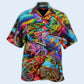 Chameleon Animals Looks Hawaiian Shirt Artwork View For Weekend Travel And Beach Style