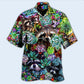 Raccoon And Succulent Plant Hawaiian Shirt With All Over Print For Beach Getaways Resort Outings And Thoughtful Gifting