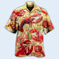 Red Shrimp Animals Ocean Hawaiian Shirt Design Detail For Beach Days And Holiday Travel