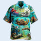 Ocean Otter Hawaiian Shirt With All Over Print For Tropical Parties Vacation Travel And Casual Summer Style