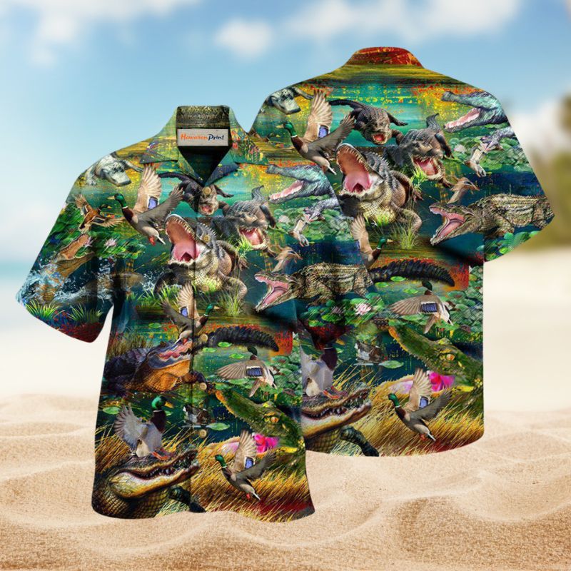 Animals Croc Hawaiian Shirt For Beach Days, Summer Outings, And Thoughtful Gift Giving