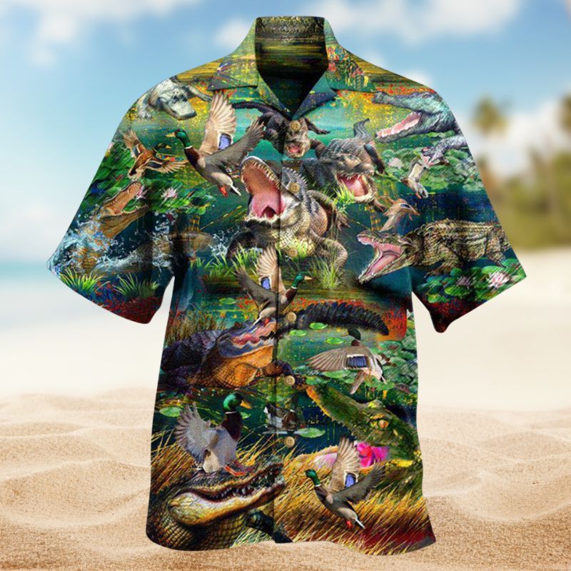 Animals Croc Hawaiian Shirt For Beach Days, Summer Outings, And Thoughtful Gift Giving